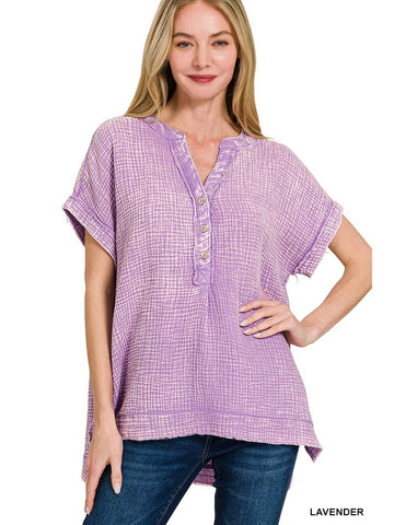 Lexi Washed Gauze Top