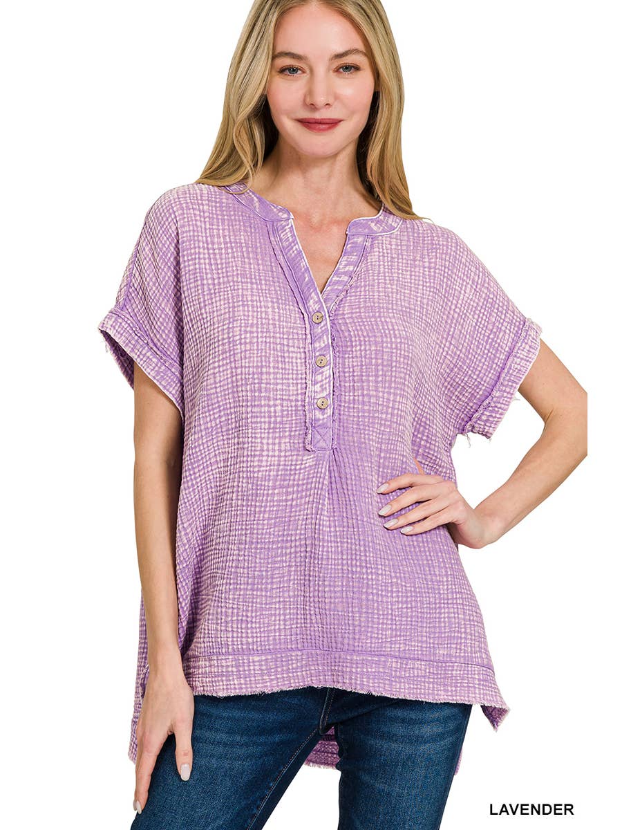 Lexi Washed Gauze Top