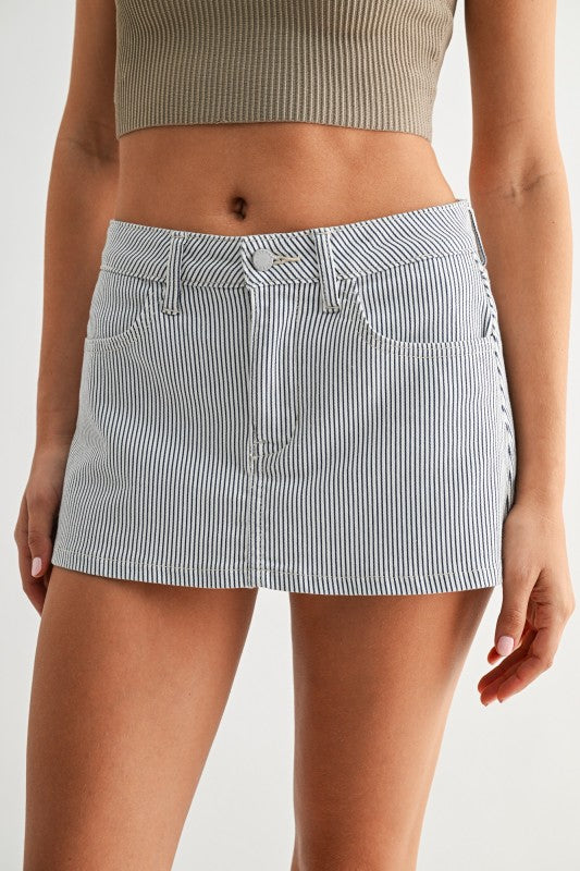 Striped Mini Skirt