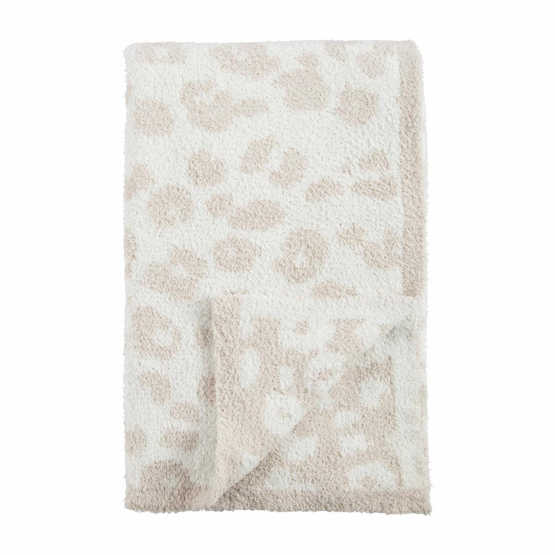 Reversible Chenille Leopard Blanket