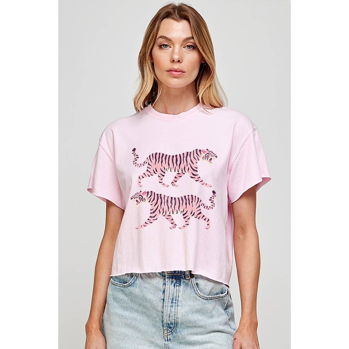 Blossom Tiger Vintage Crop