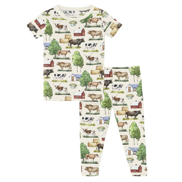Natural Gazing Cow PJ Set