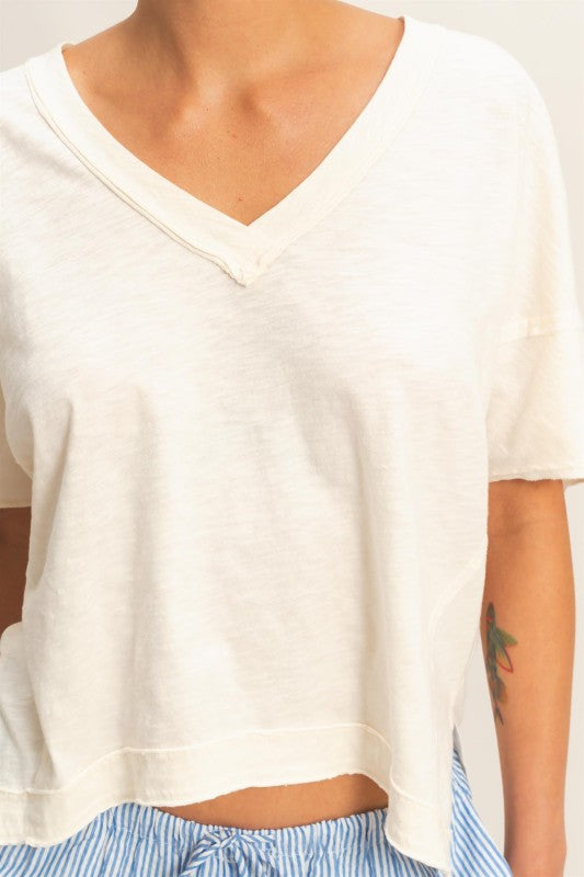 Oversized V-Neck Tee