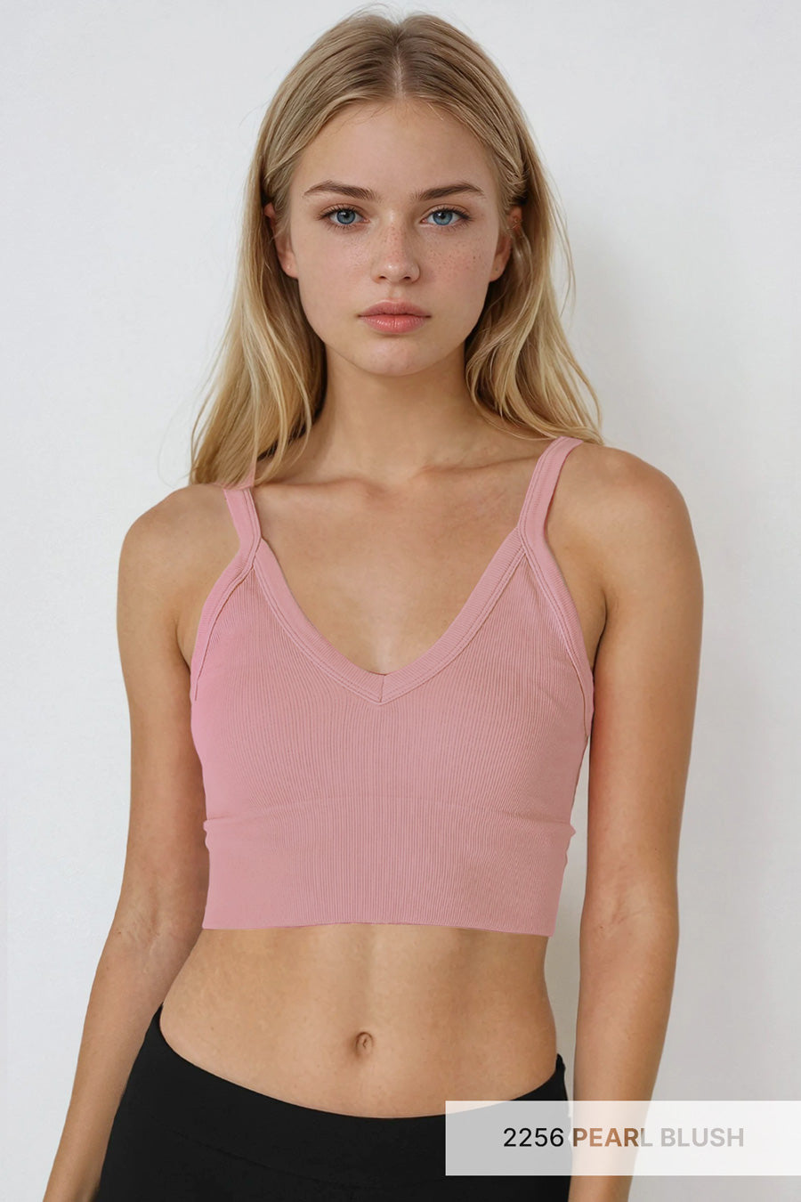 V-Neck Ribbed Bralette