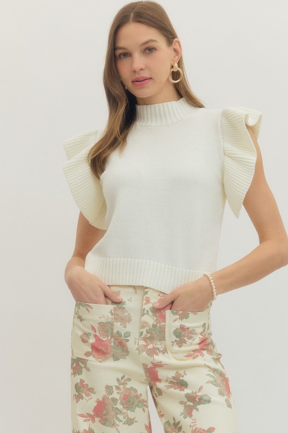 Lola Ruffle Sweater